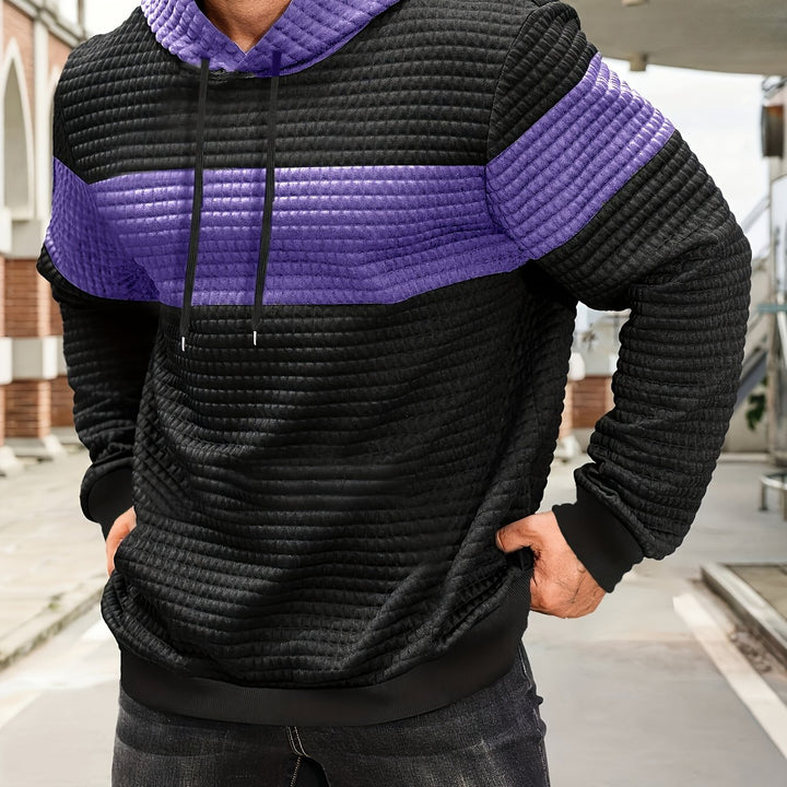 Braxton | Textured Pullover Hoodie
