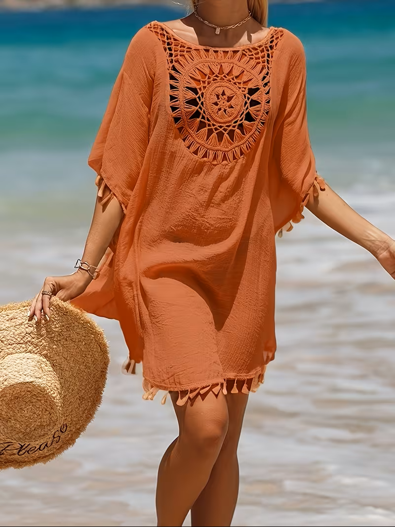 Marguerite | Crochet-Detail Beach Cover-Up