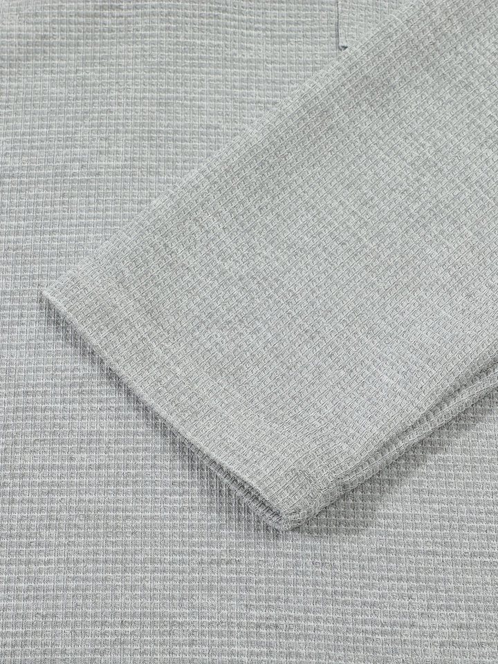 Dominic | Refined Textured Henley Shirt