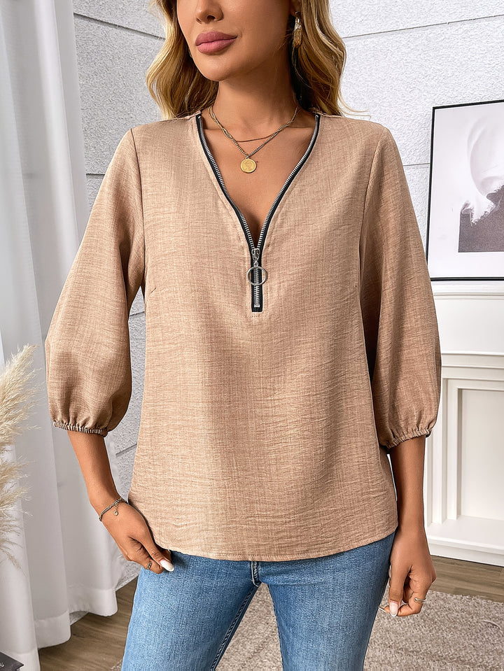 Felicity | Refined Three-Quarter Sleeve Blouse