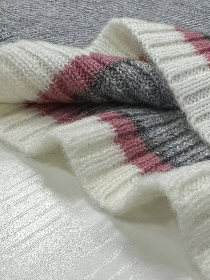 Sabine | Boat-Neck Color-Block Sweater