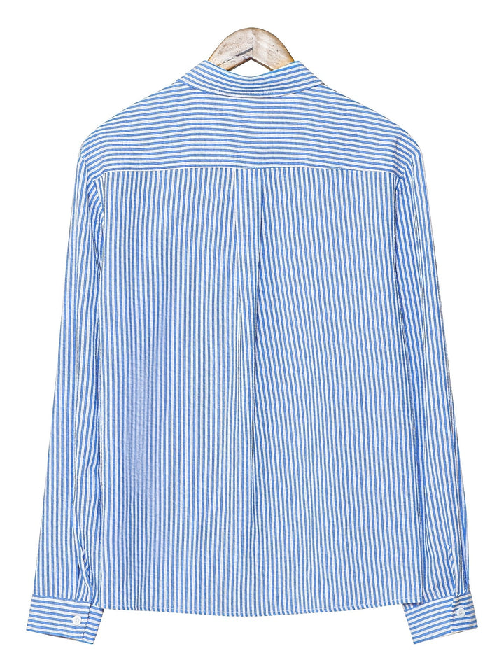 Callum | Refined Striped Long Sleeve Shirt