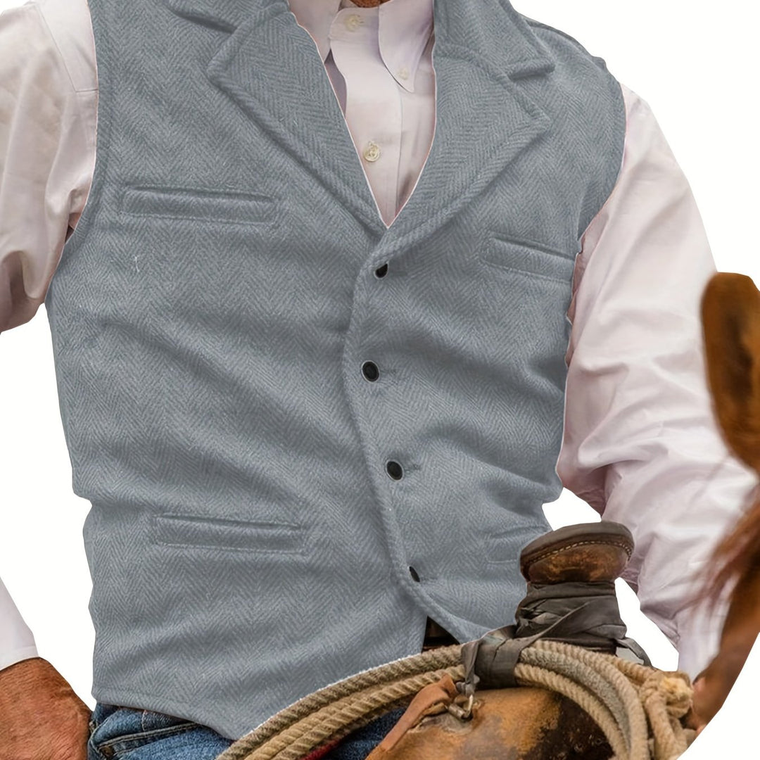 Waylon | Heritage Herringbone Vest