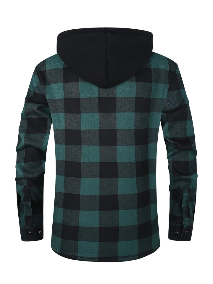 Clayton | Hooded Plaid Overshirt