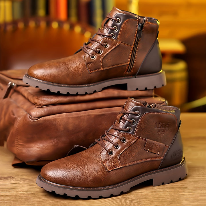 Rupert | Rugged Lace-Up Ankle Boots
