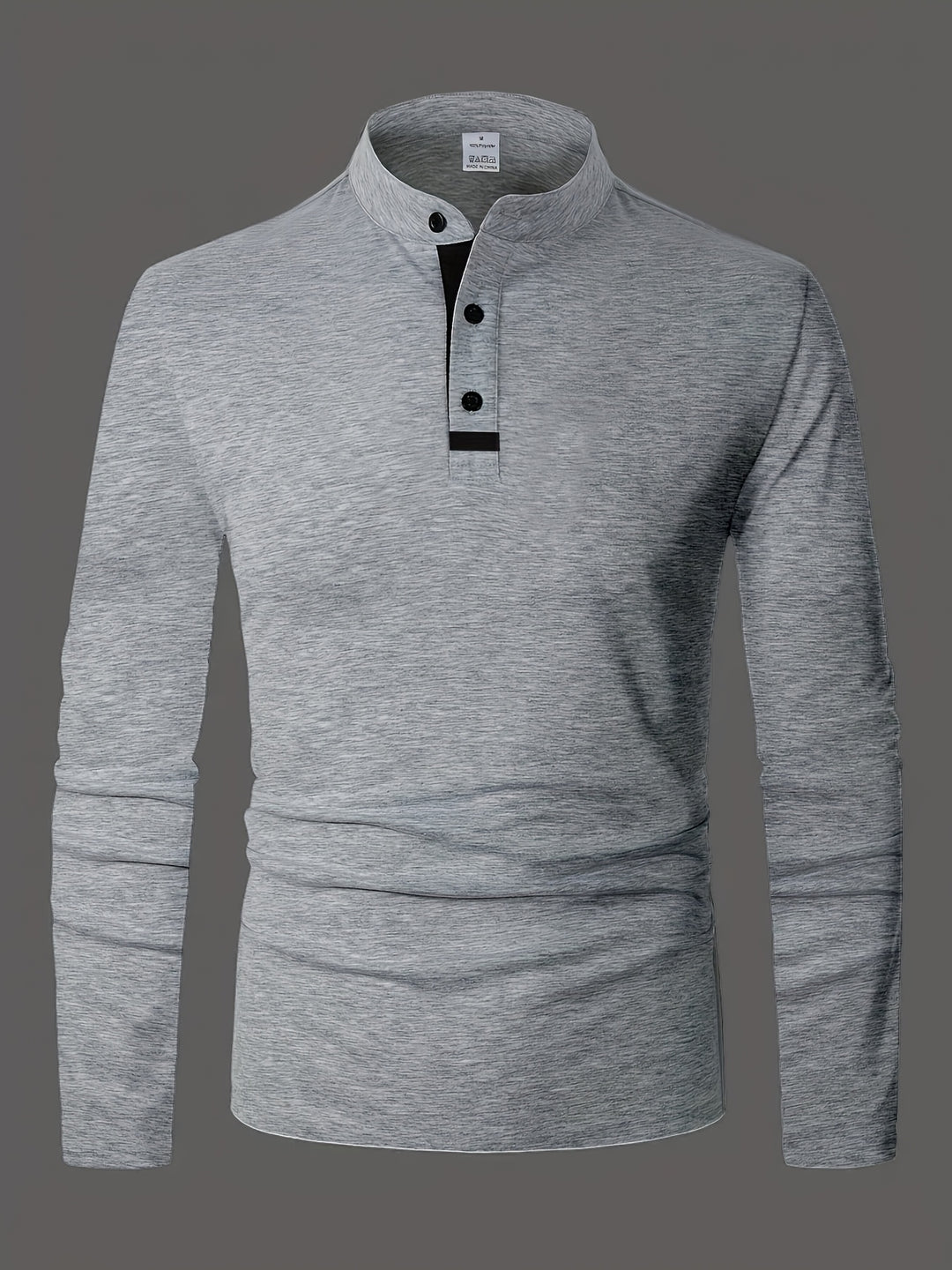 Gareth | Refined Long-Sleeve Henley Shirt