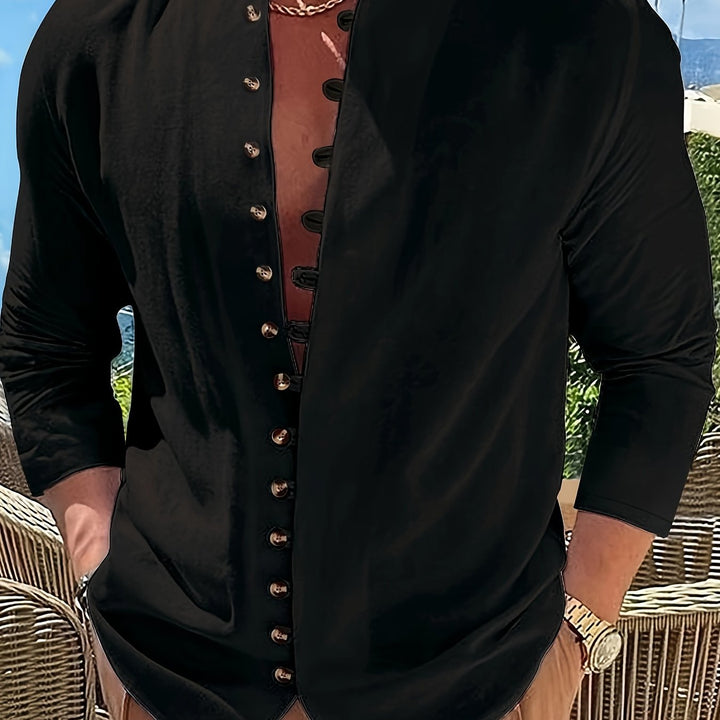 Grant | Relaxed Stand-Collar Shirt