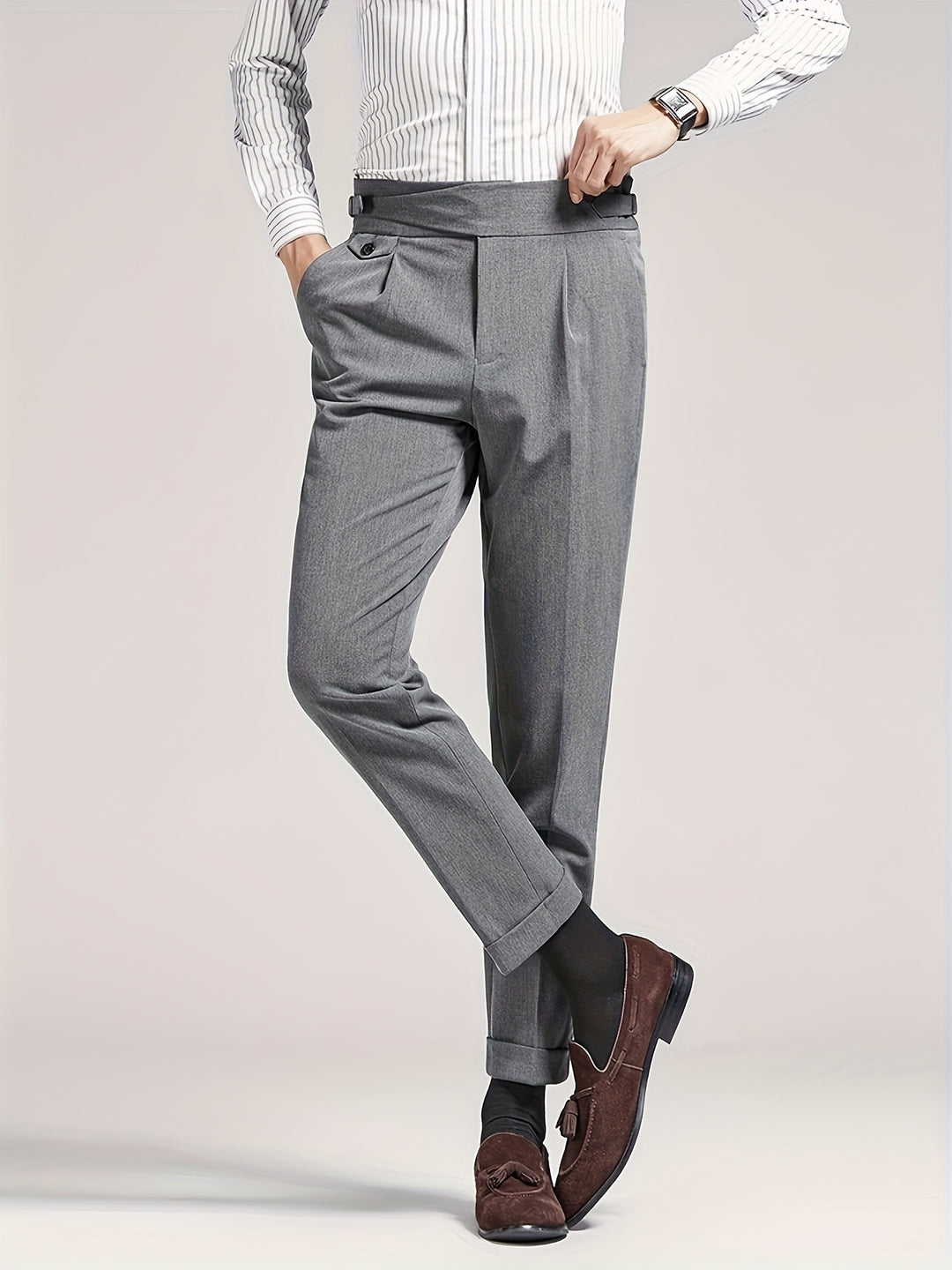 Alaric | Tailored Pleated Trousers