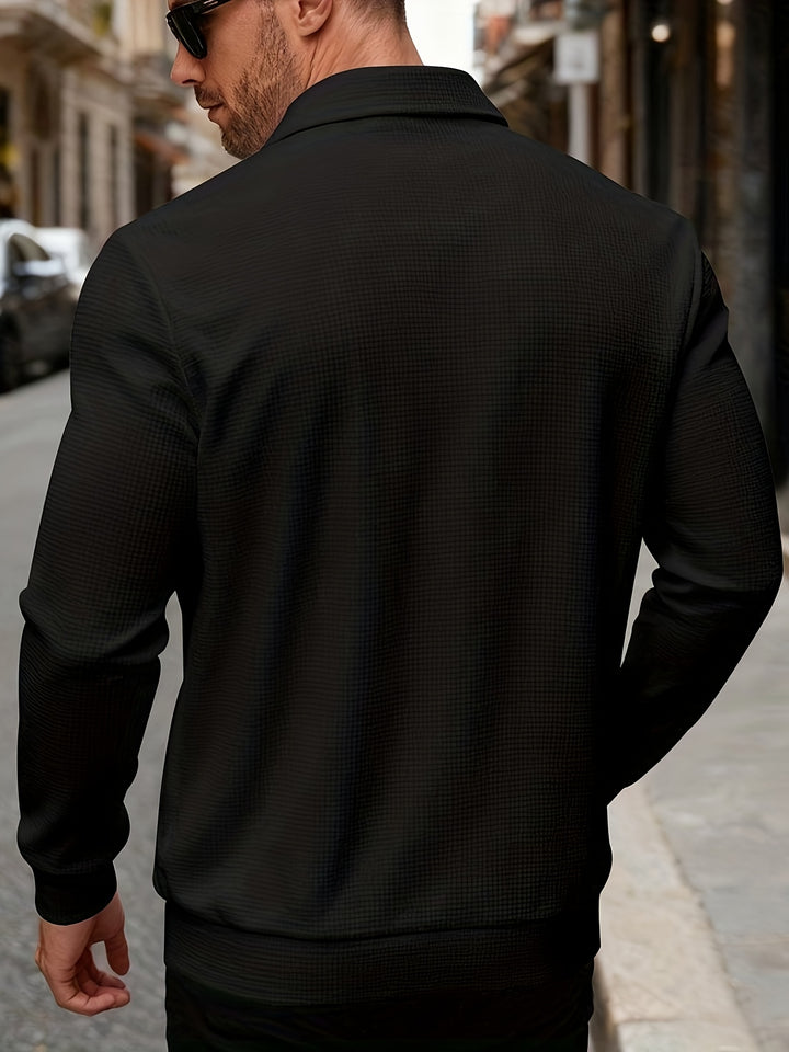 Charles | Textured Full-Zip Jacket