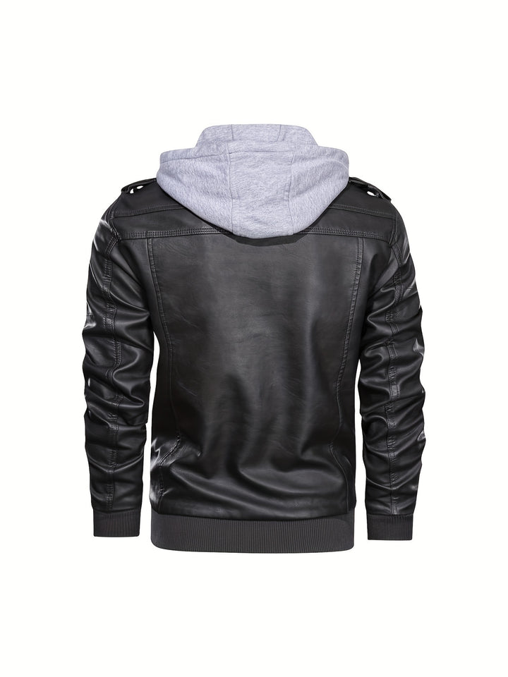 Dorian | Hooded Moto Jacket