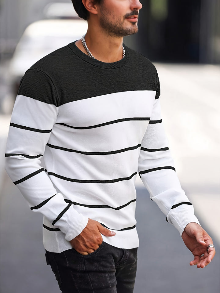 Bennington | Classic Striped Crew Neck Sweater
