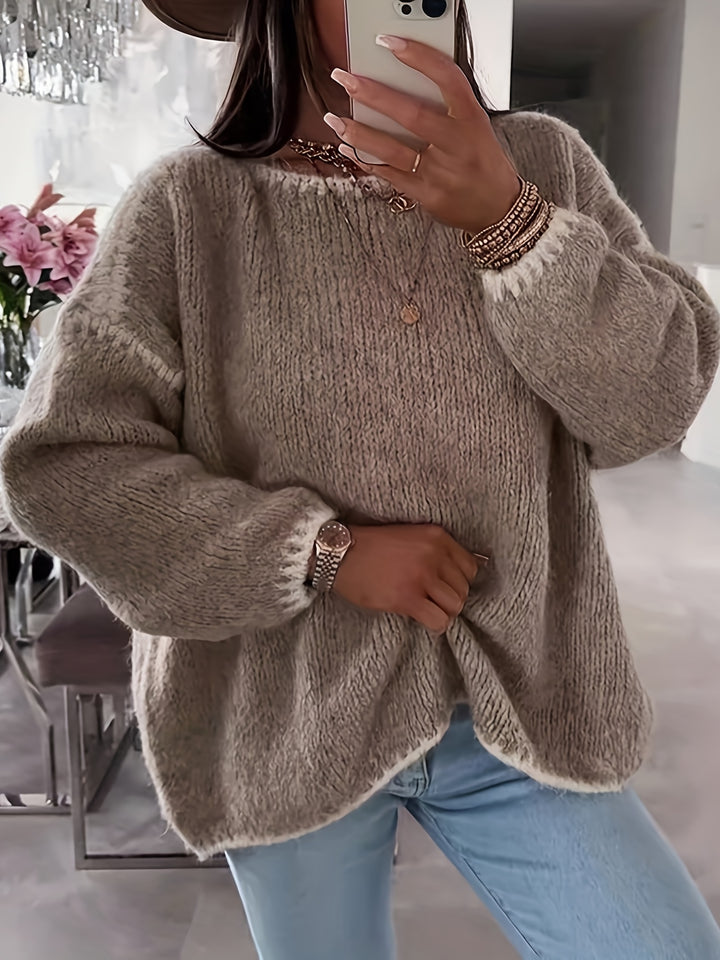 Cressida | Relaxed Boat Neck Sweater