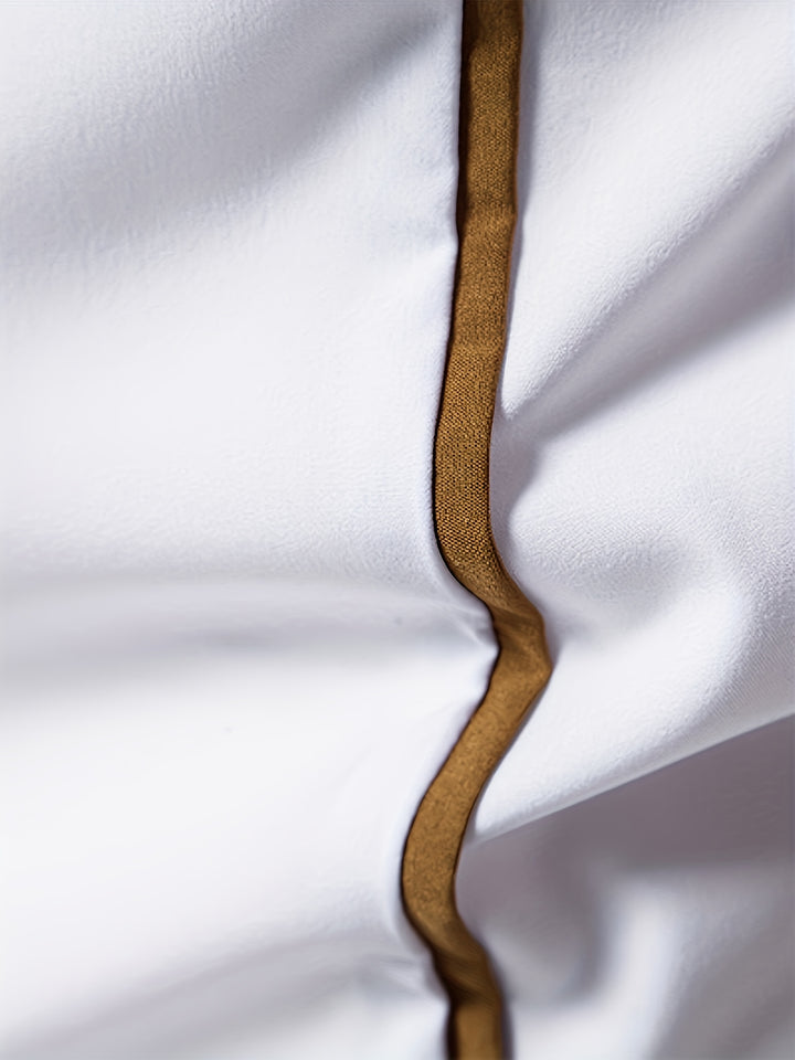 Harlan | Contrast-Trim Button-Up Shirt