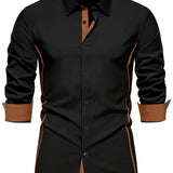 Harlan | Contrast-Trim Button-Up Shirt
