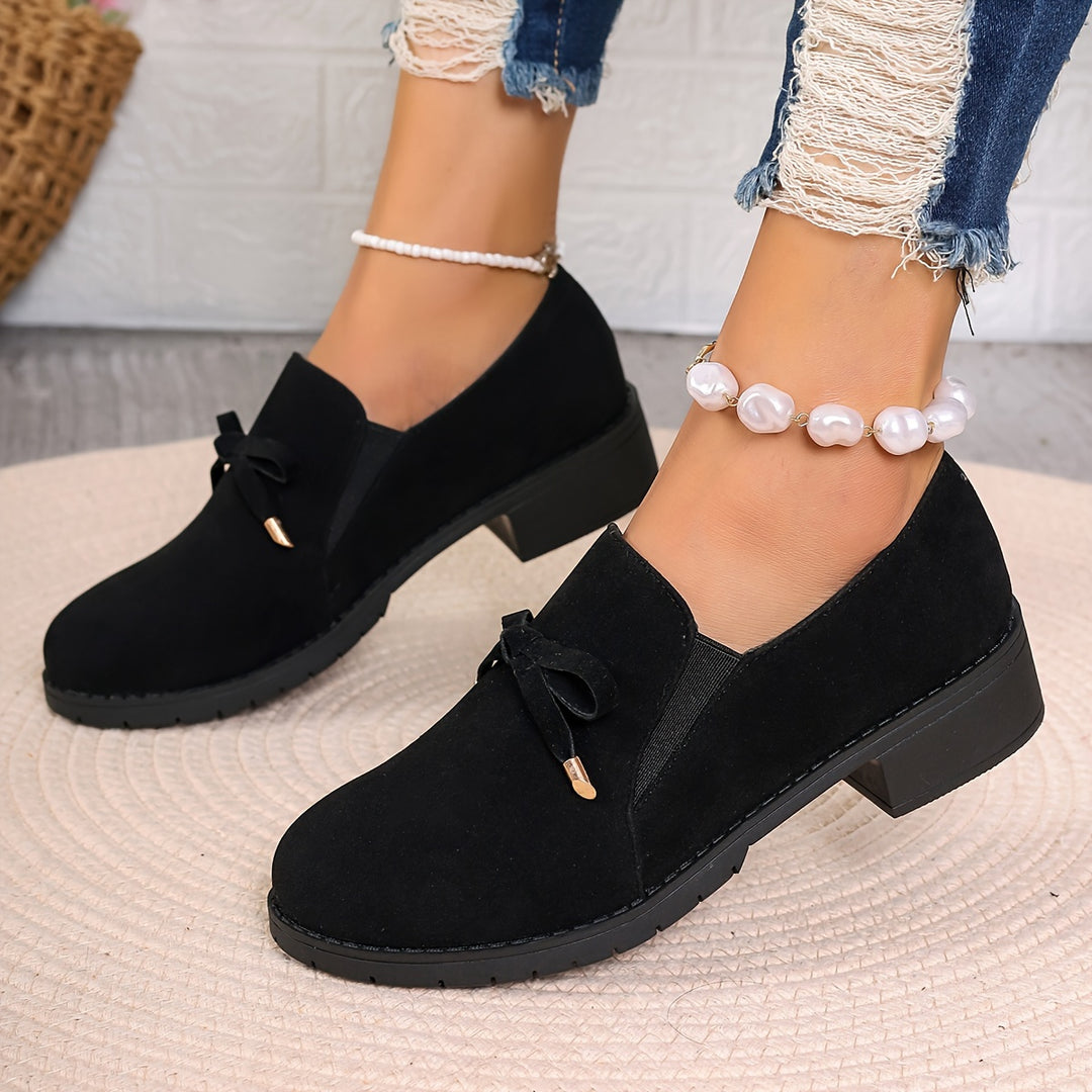Odette | Bow-Detail Slip-On Loafers