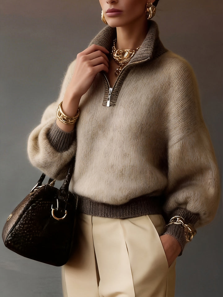 Giselle | Relaxed Half-Zip Sweater