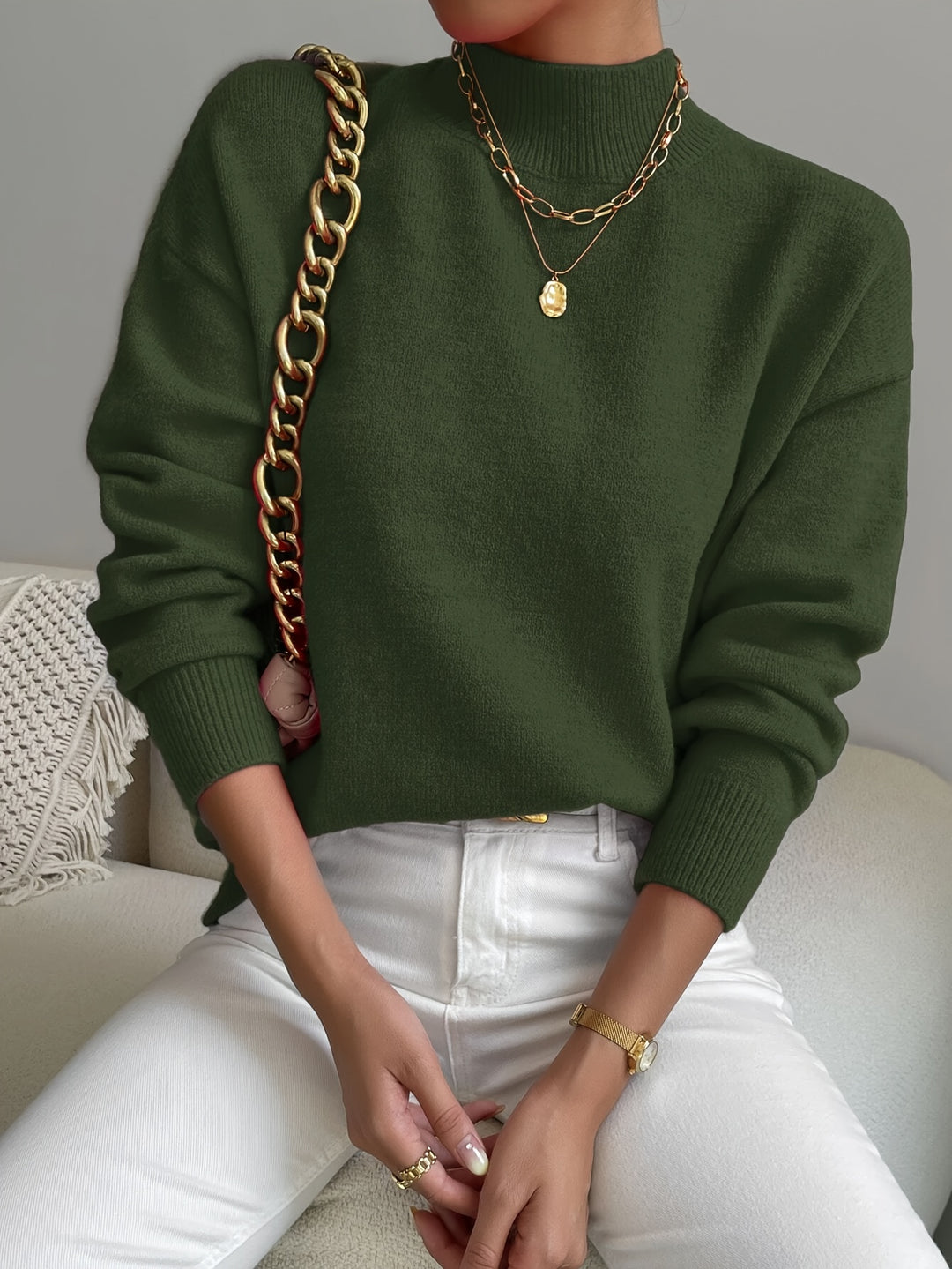 Annika | Refined Mock Neck Sweater