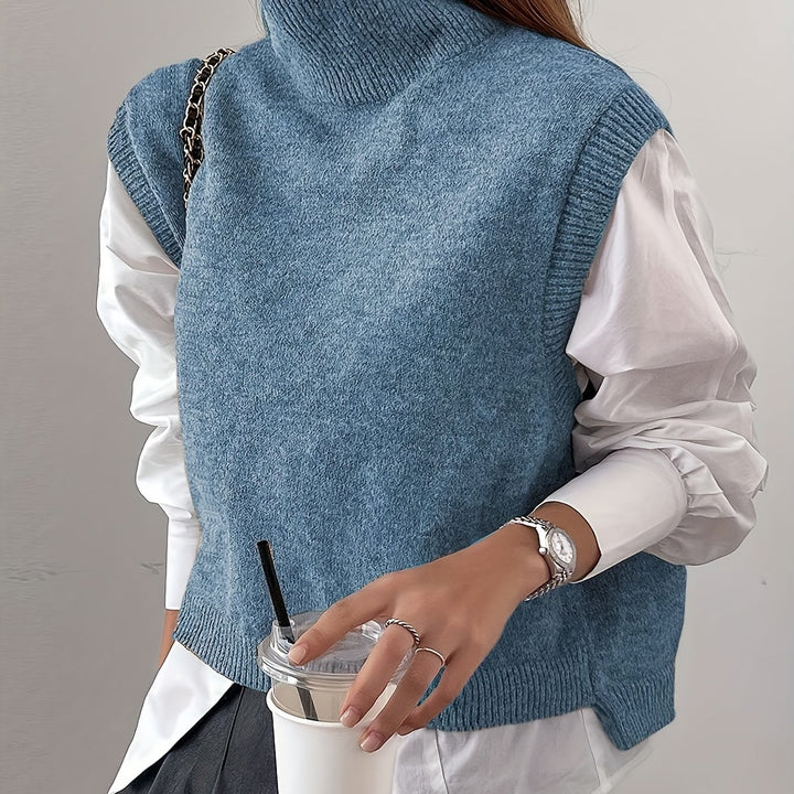 Rosabel | High-Neck Sweater Vest