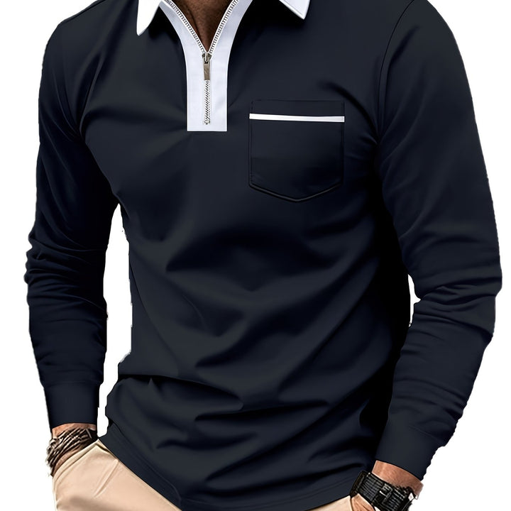 Fletcher | Refined Zip-Collar Polo Shirt