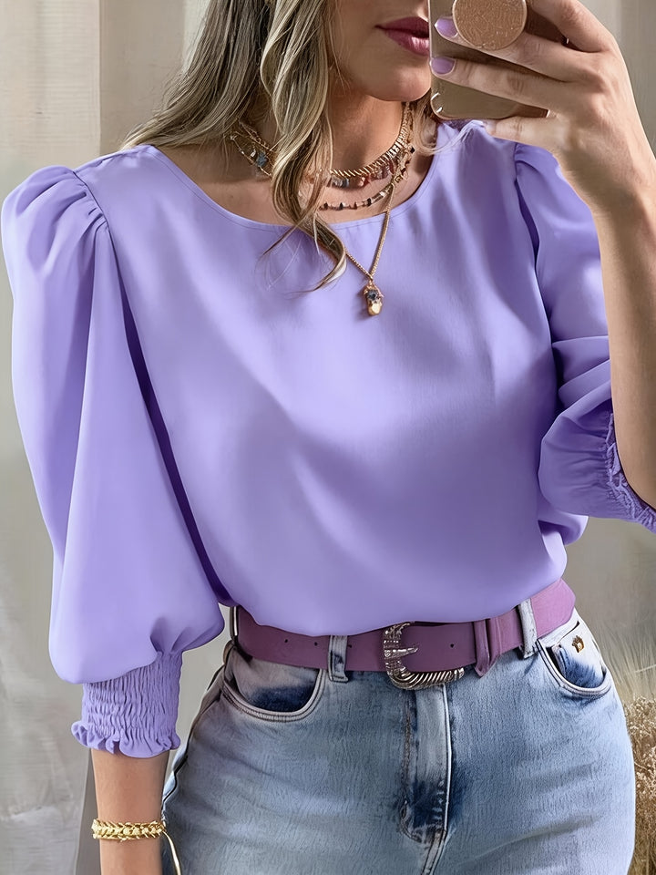 Maren | Refined Puff-Sleeve Blouse