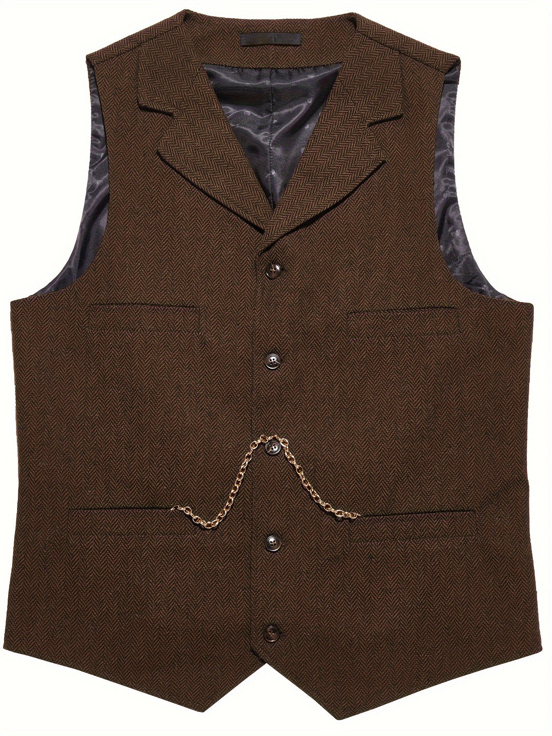 Ambrose | Herringbone Tailored Waistcoat