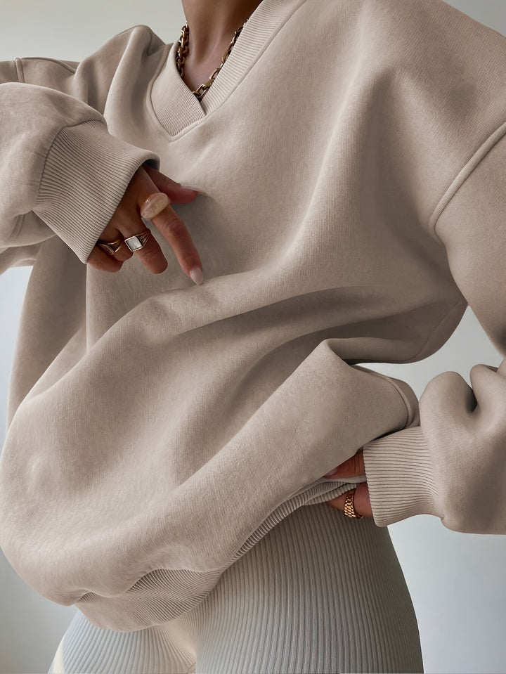 Thea | Relaxed High-Neck Sweatshirt