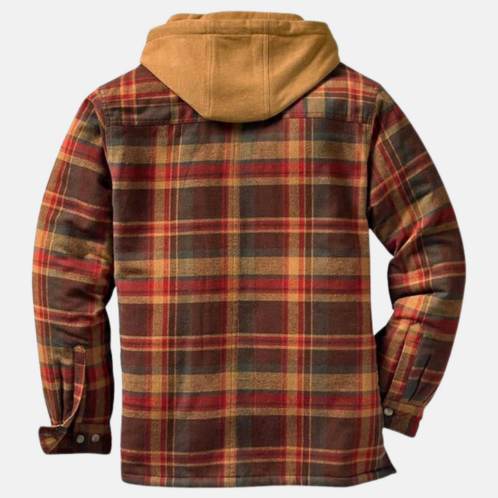 Clayton | Rugged Hooded Plaid Jacket