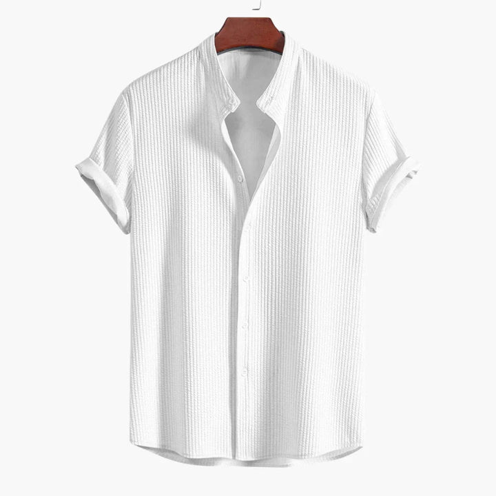 Simon | Elegant Stand Collar Shirt