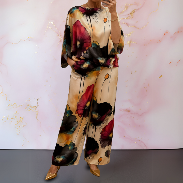 Harlow | Elegant Satin Two Piece Set