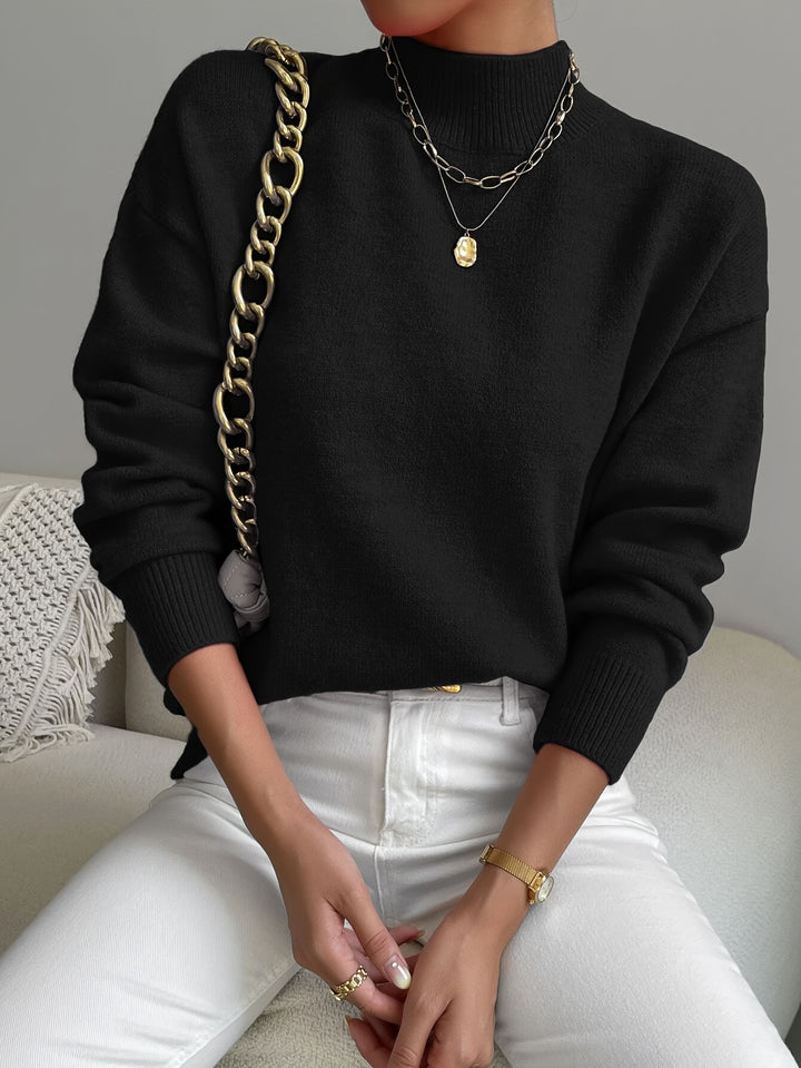 Annika | Refined Mock Neck Sweater
