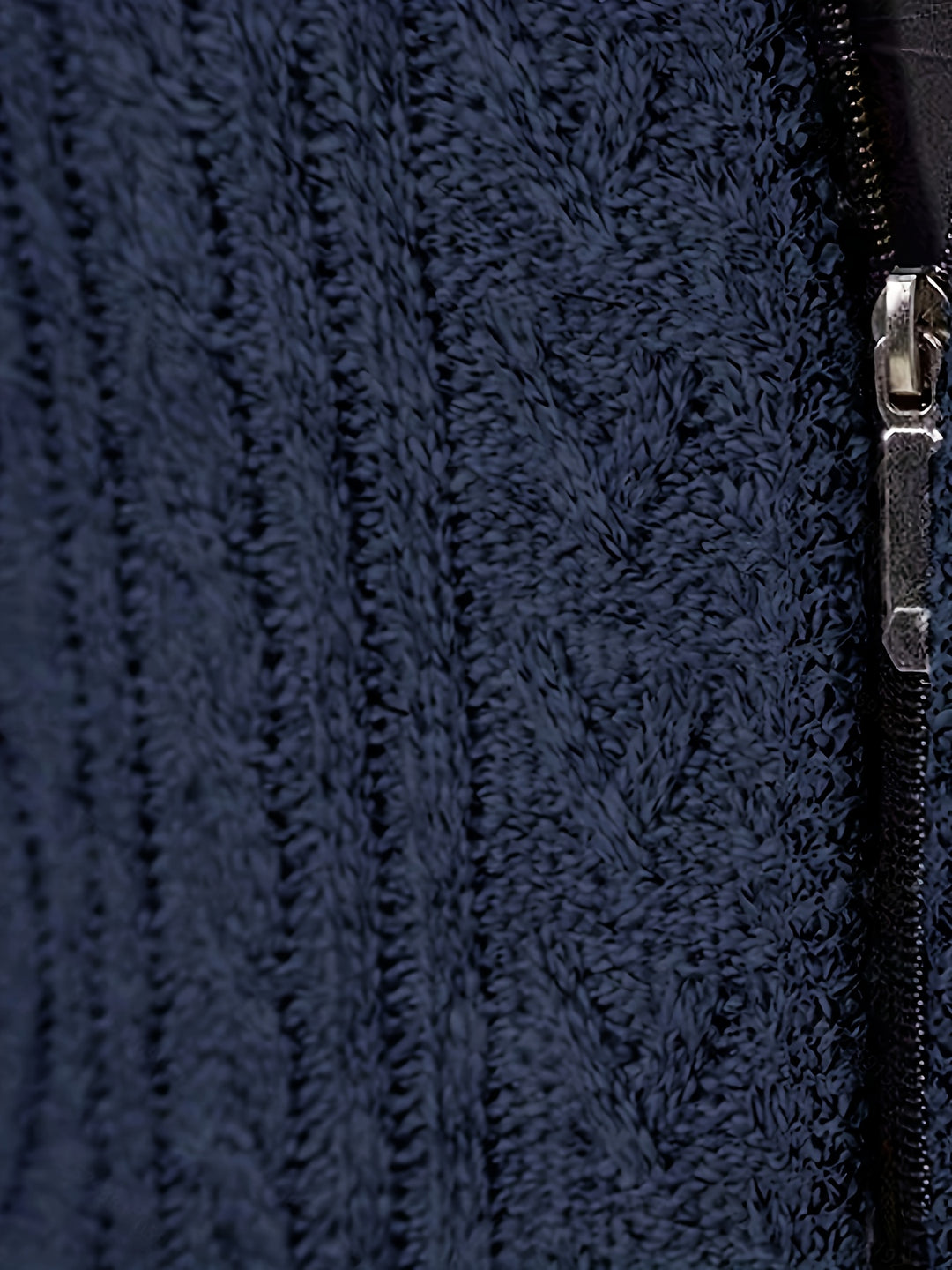 Malcolm | Textured Zip-Up Cardigan