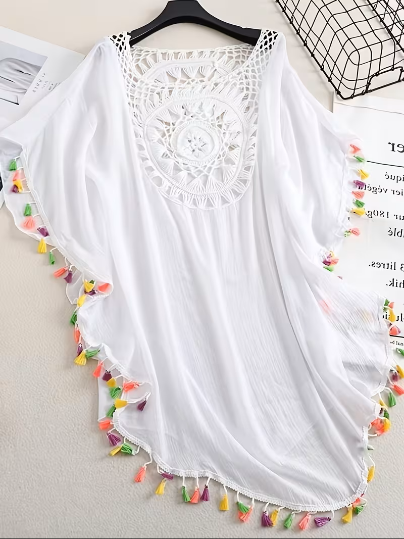 Marguerite | Crochet-Detail Beach Cover-Up