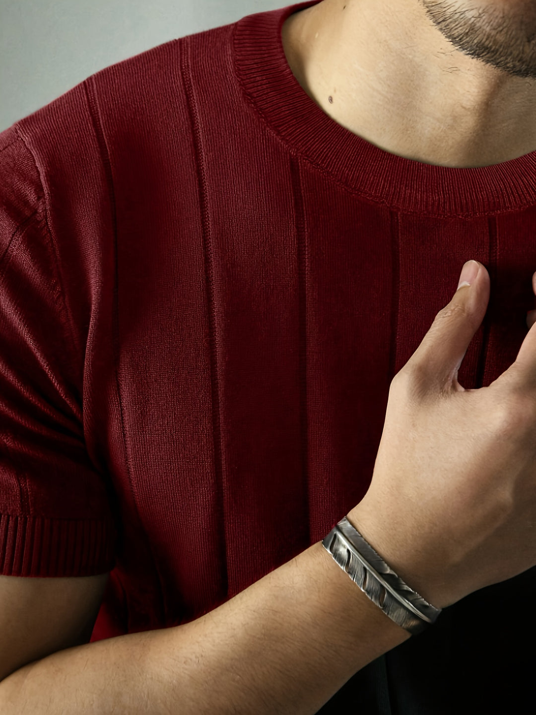 Landon | Ribbed Short-Sleeve Top