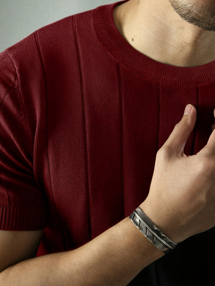 Landon | Ribbed Short-Sleeve Top