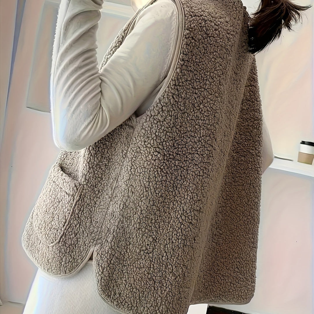 Georgia | Cozy Button-Front Vest