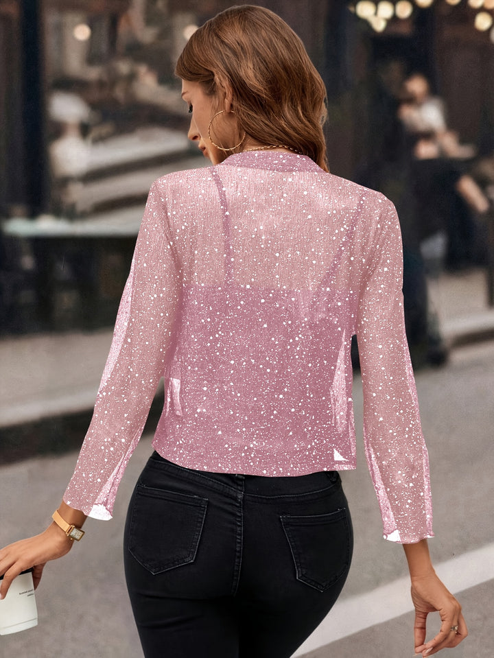 Simone | Shimmer Cropped Jacket