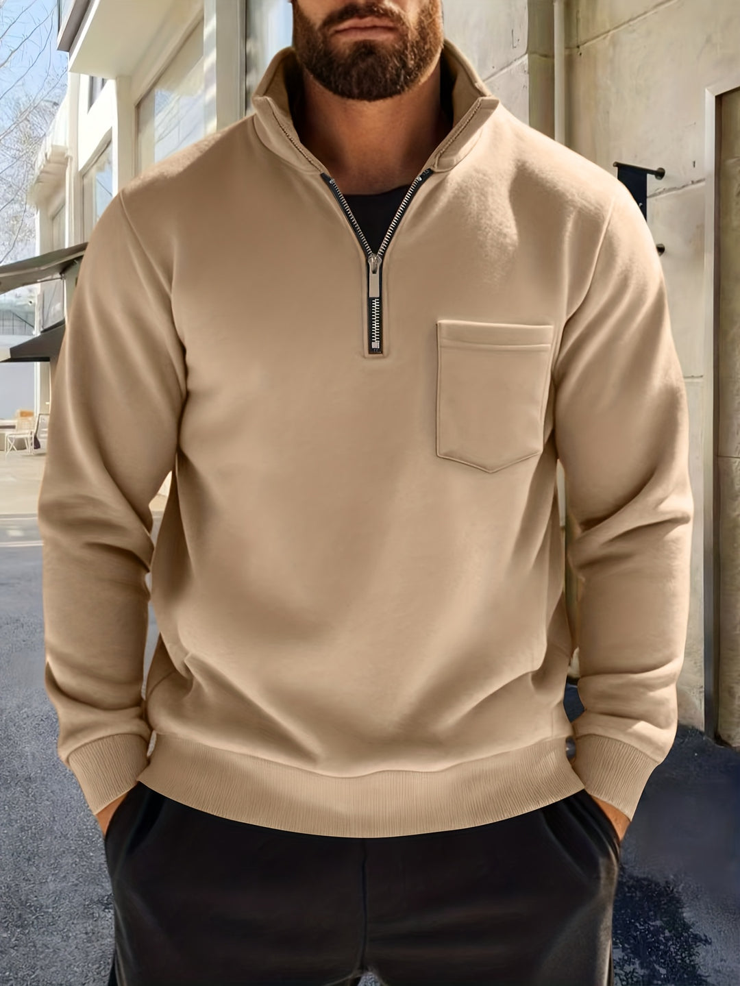 Donovan | Half-Zip Stand-Collar Pullover