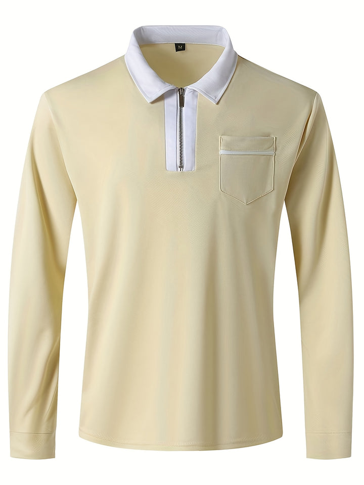 Fletcher | Refined Zip-Collar Polo Shirt