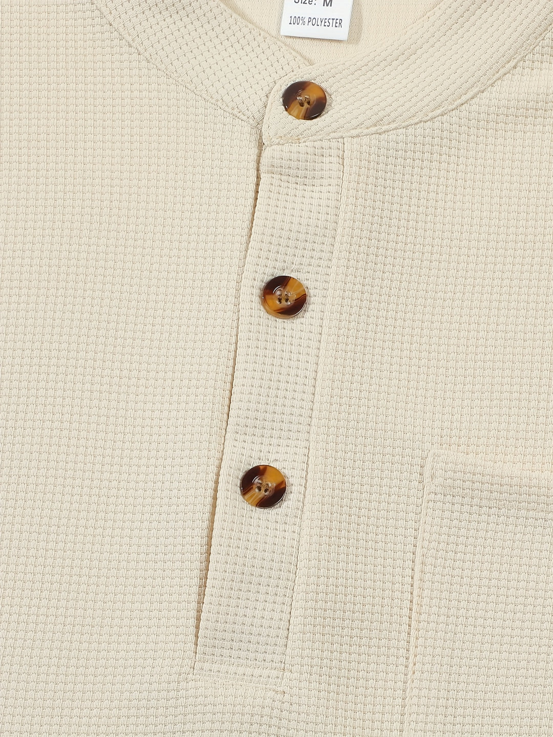 Dominic | Refined Textured Henley Shirt