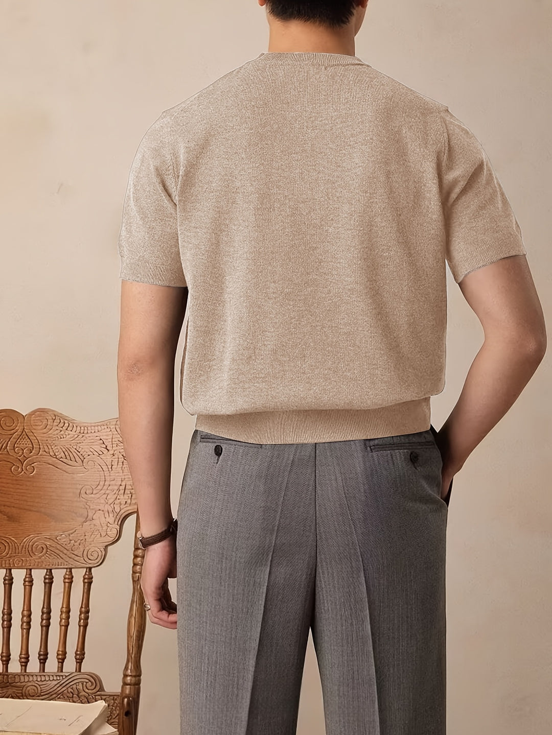 Emerson | Refined Crew-Neck Short-Sleeve Top