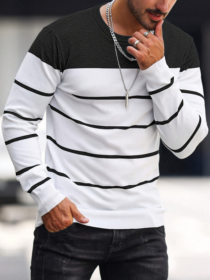 Bennington | Classic Striped Crew Neck Sweater