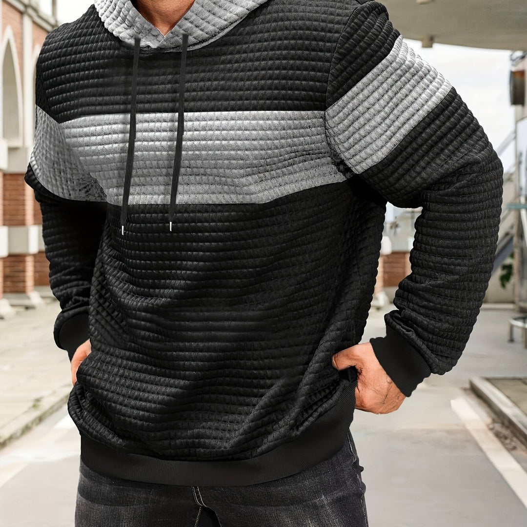 Braxton | Textured Pullover Hoodie
