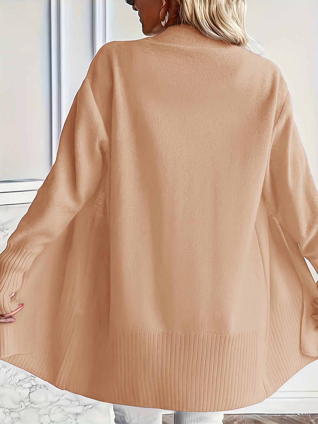 Charlotte | Draped Open-Front Cardigan