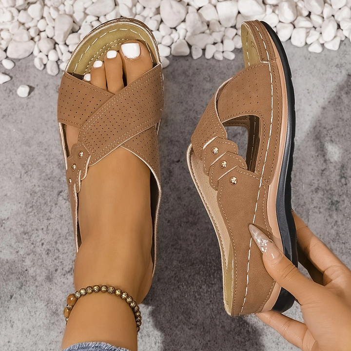 Marlene | Cushioned Comfort Wedge Sandals