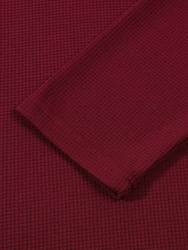 Dominic | Refined Textured Henley Shirt