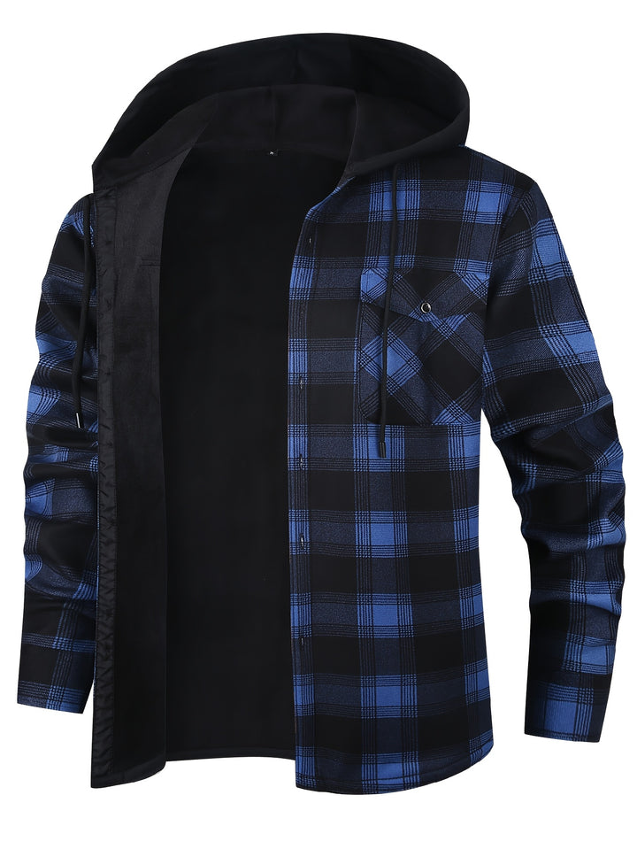 Clayton | Hooded Plaid Overshirt
