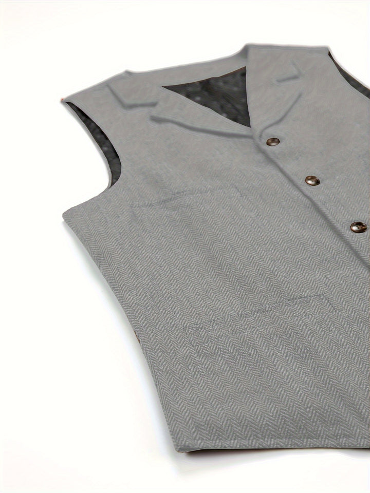 Waylon | Heritage Herringbone Vest