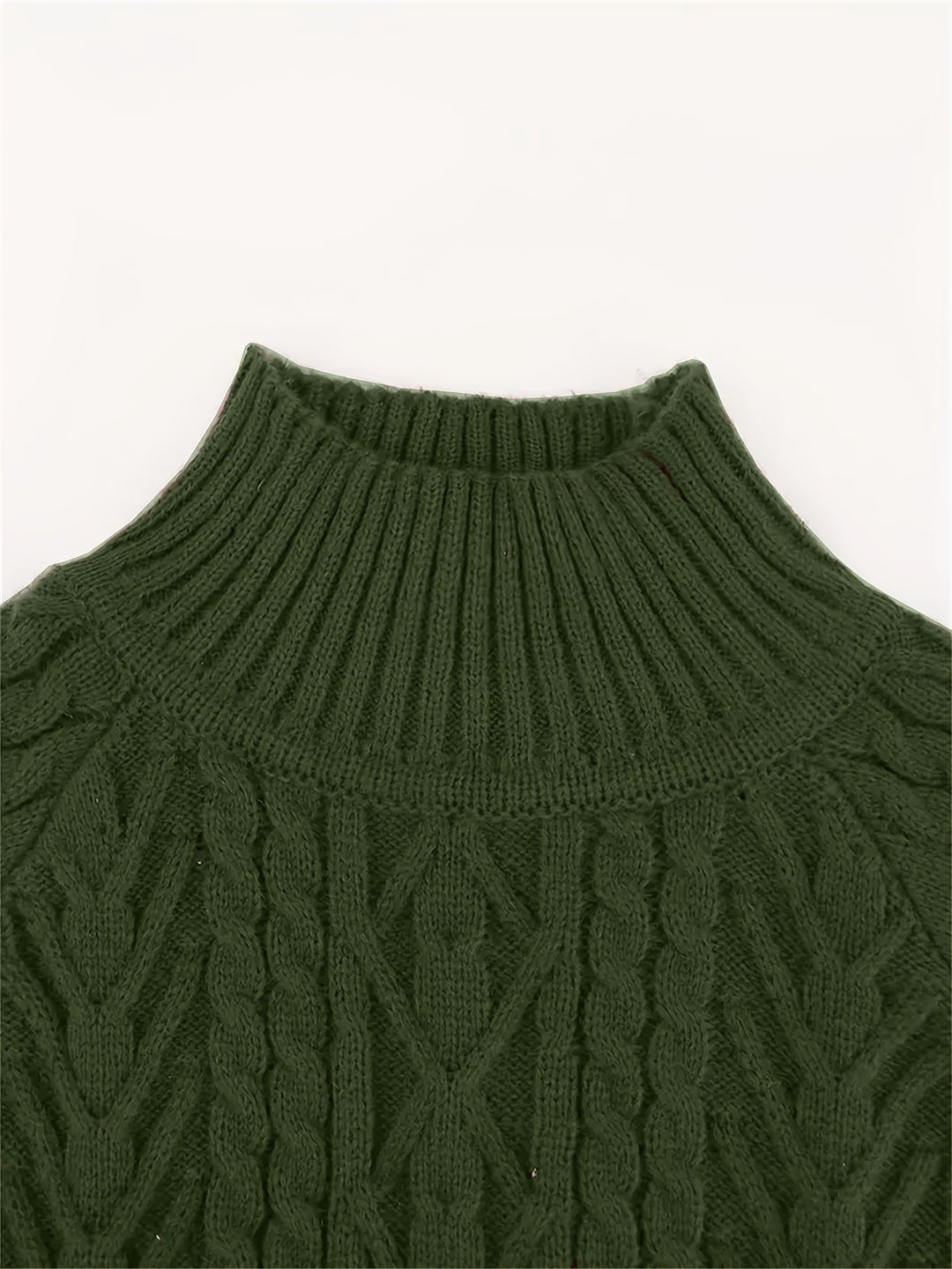 Brooke | Cable-Textured Half-Collar Sweater