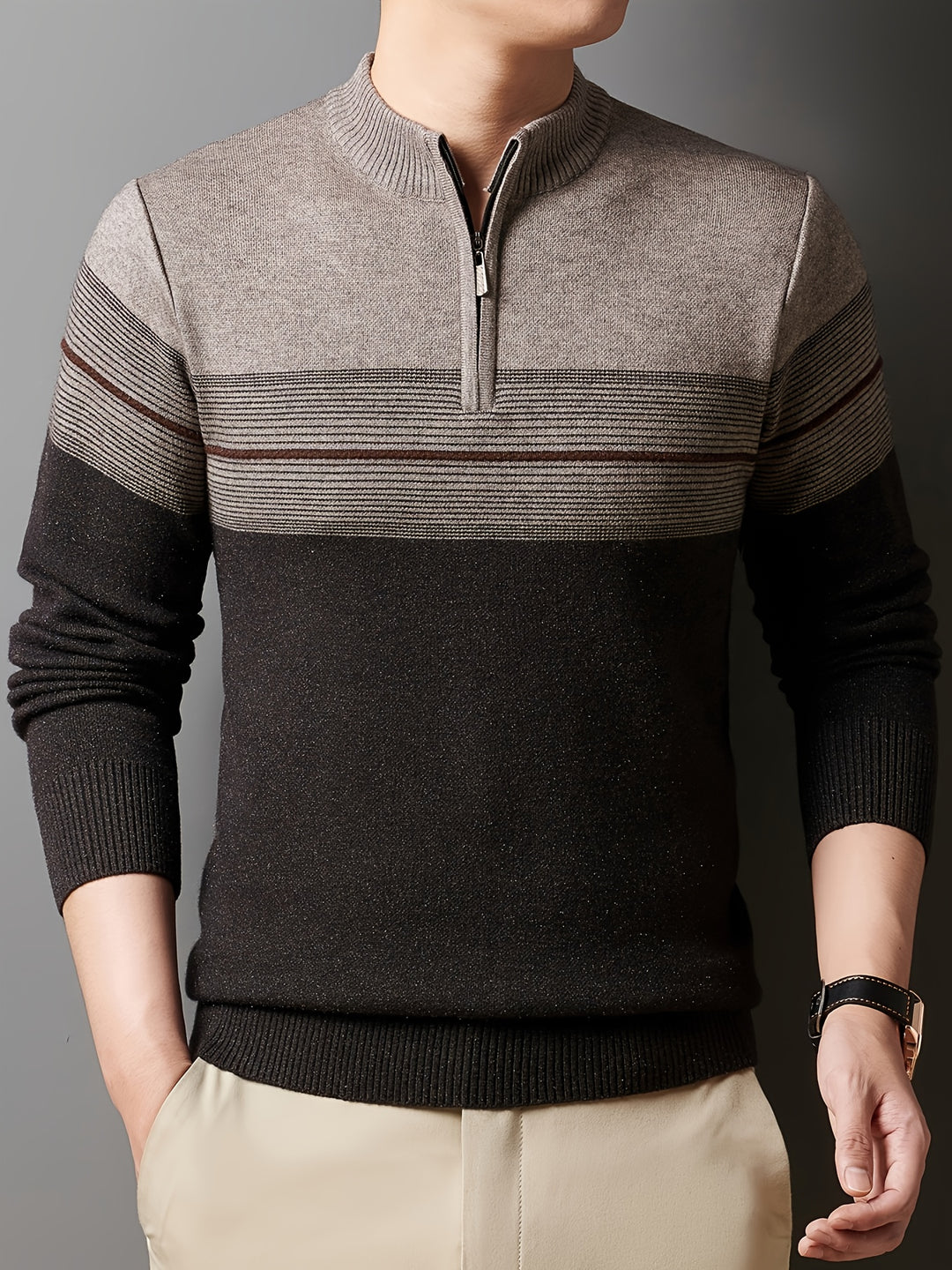 Gerard | Refined Zip-Neck Sweater