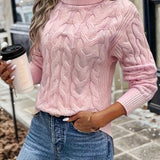 Lila | Cable-Knit Turtleneck Sweater